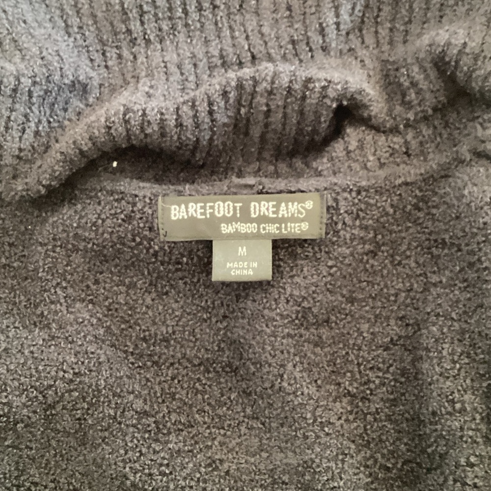 Barefoot Dreams Black Open Cardigan - Picture 3 of 5